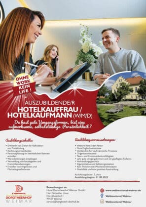 Auszubildende/r Hotelkauffrau / Hotelkaufmann (w/m/d)